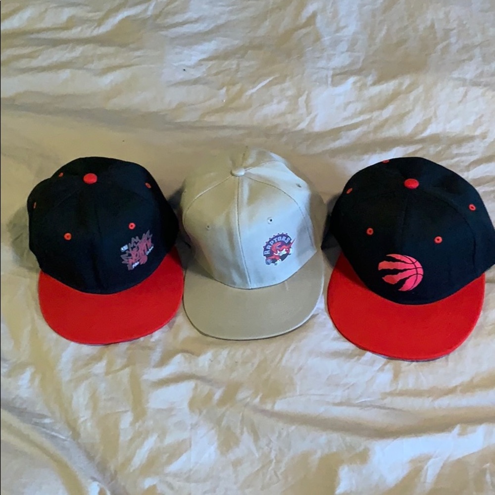 3 for 1 Toronto Raptors Printed SnapBack Caps